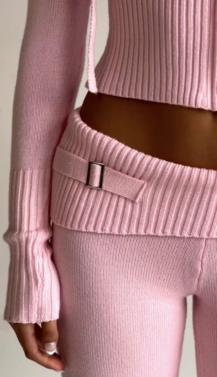 Soft Knit Set - Pink