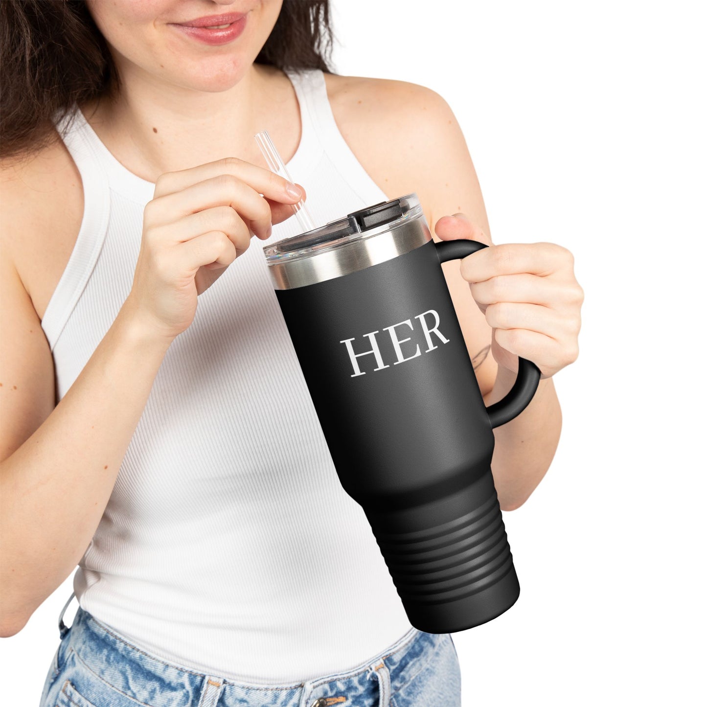 “HER” Affirmation 40oz Insulated Travel Tumbler