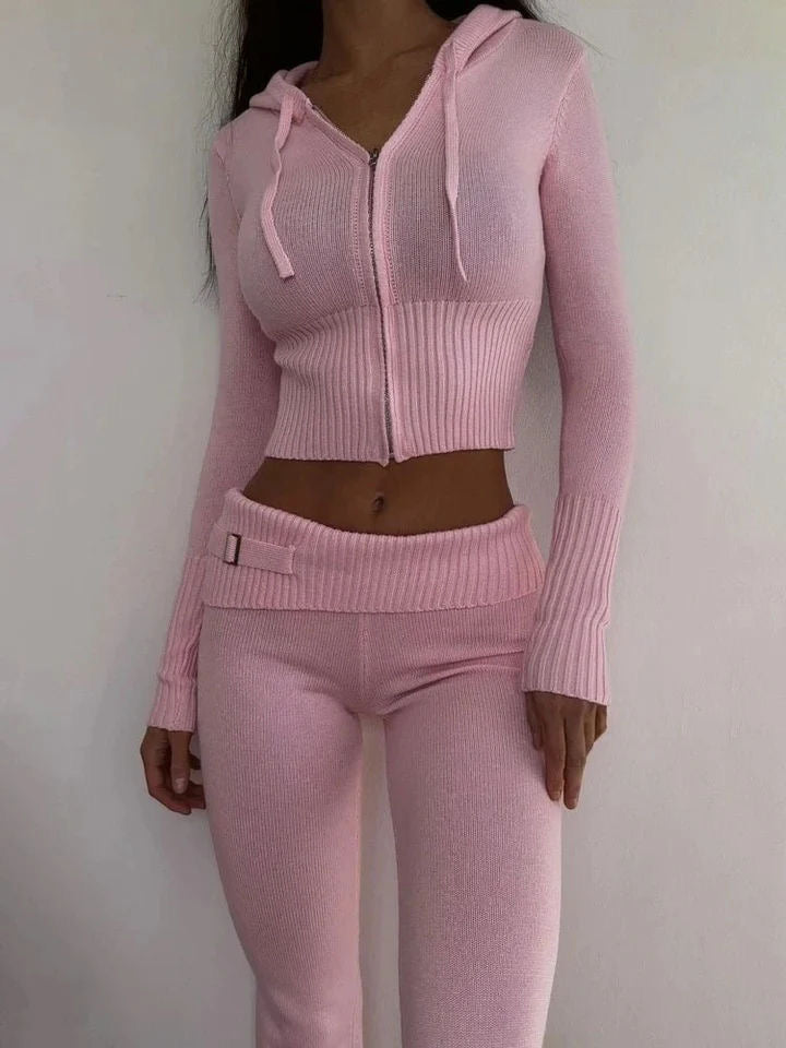 Soft Knit Set - Pink